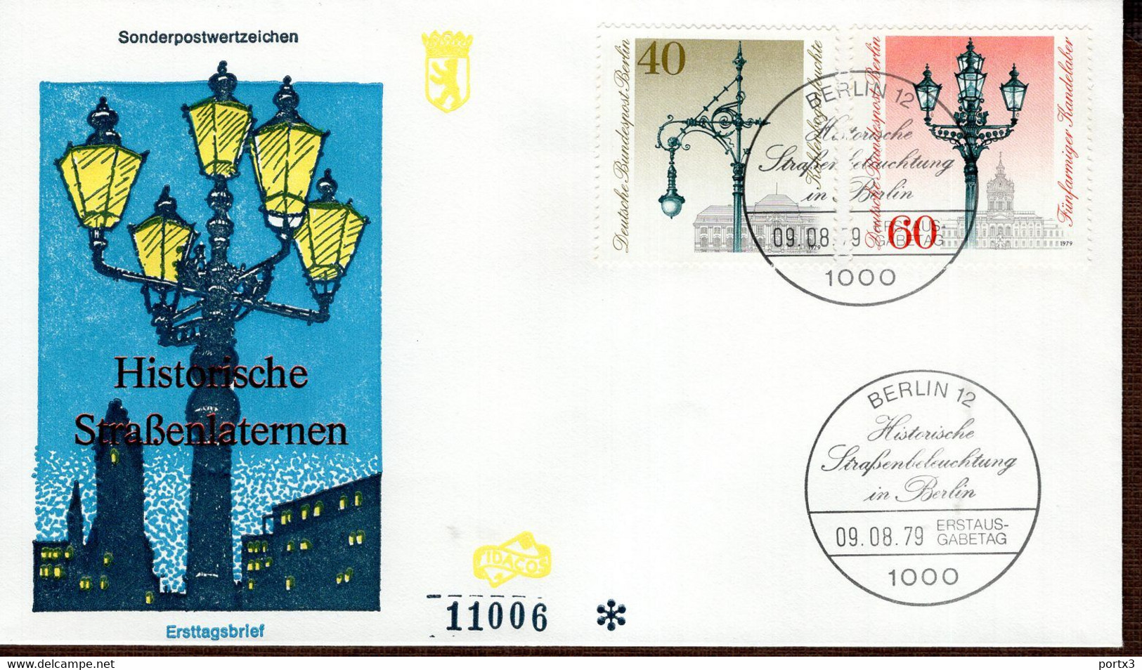 Berlin FDC aus 1979 ex 12 items  gestempelt / used / oblitéré (Berl 023)