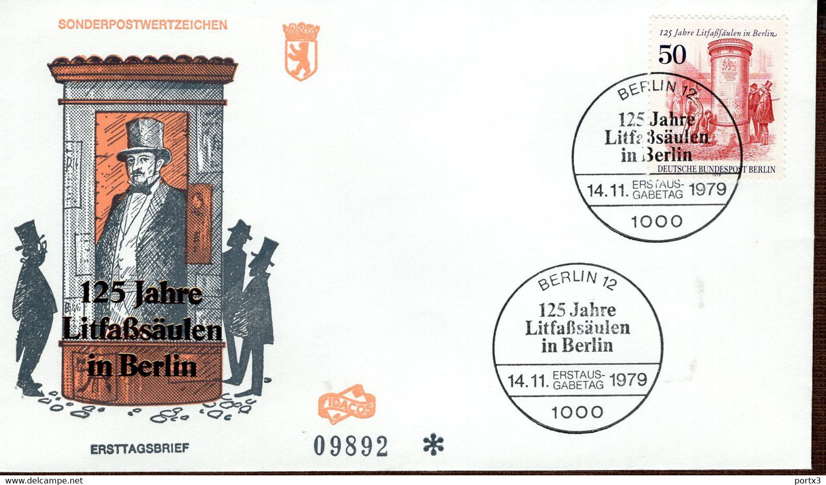 Berlin FDC aus 1979 ex 12 items  gestempelt / used / oblitéré (Berl 023)