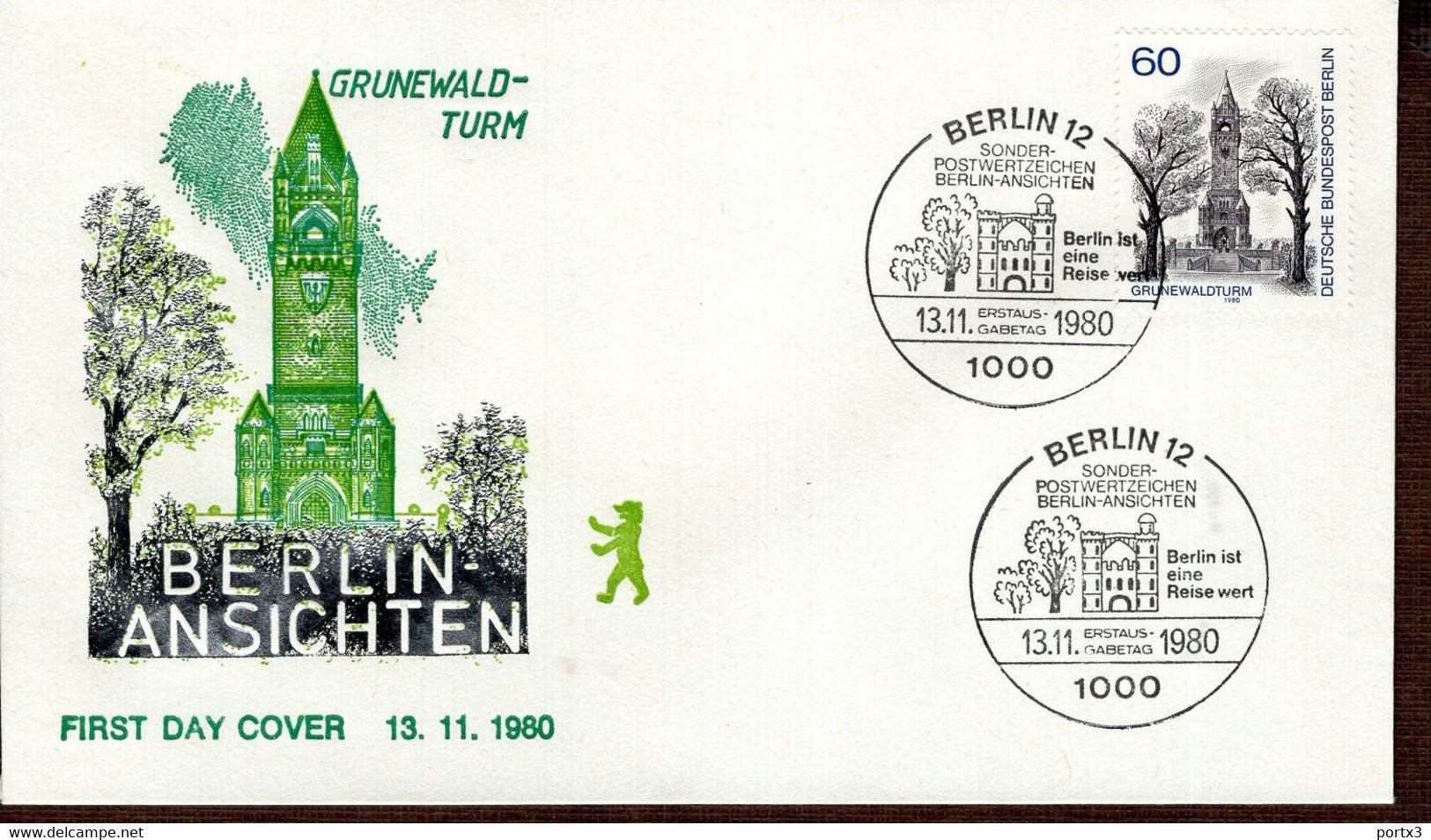 Berlin FDC aus 1980 ex 10 items  gestempelt / used / oblitéré (Berl 026)