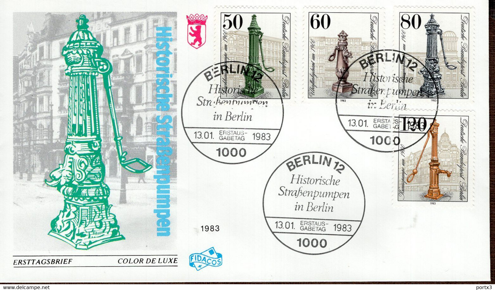 Berlin FDC aus 1983 ex 11 items  gestempelt / used / oblitéré (Berl 032)