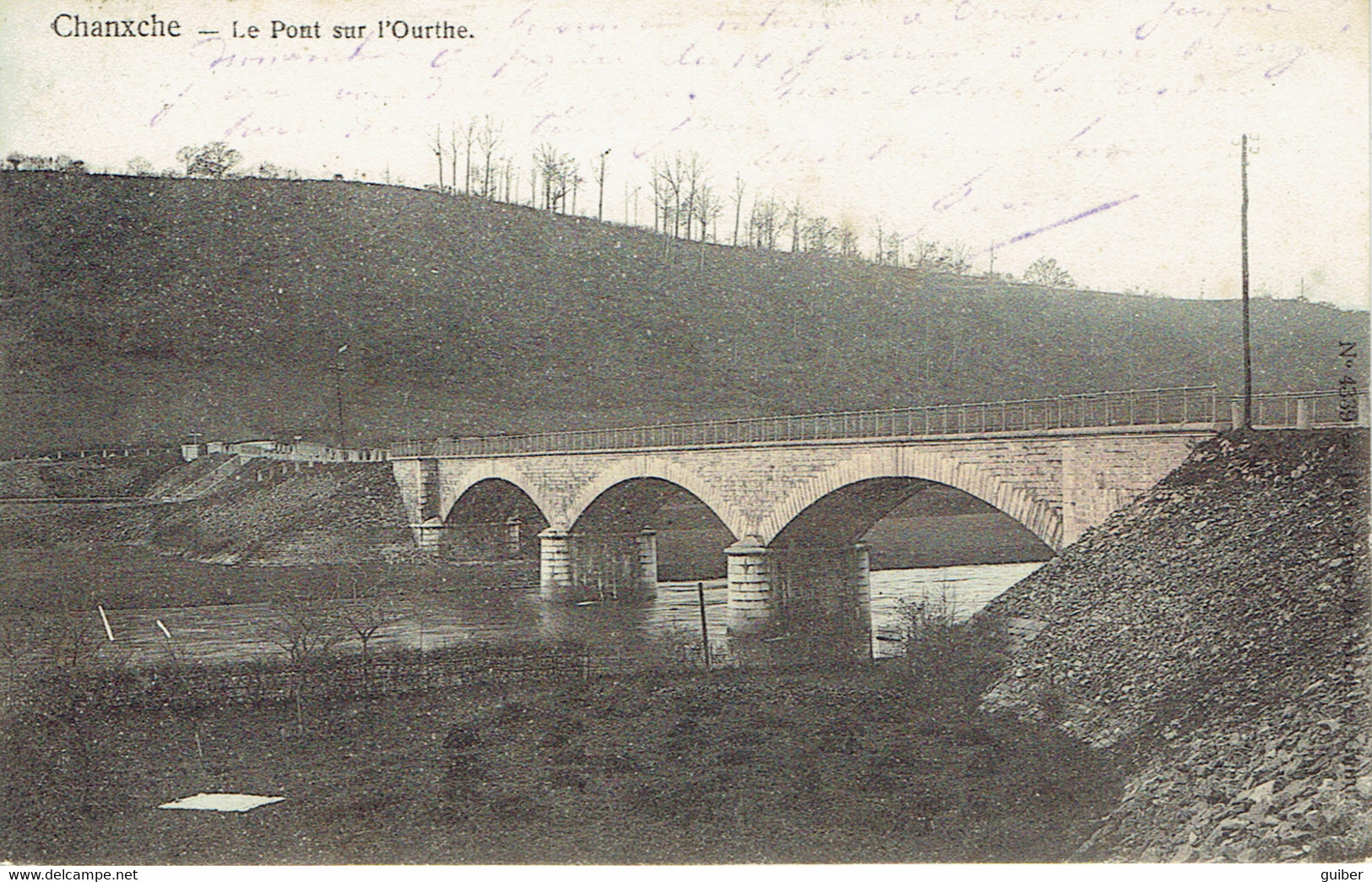 Chanxche Le Pont Sur L'ourthe 1908 Colorée - Sprimont