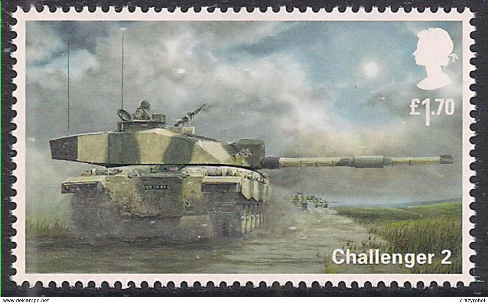 GB 2021 QE2 £1.70 British Army Vehicles Challenger 2 Tank Umm ( T15 ) - Neufs