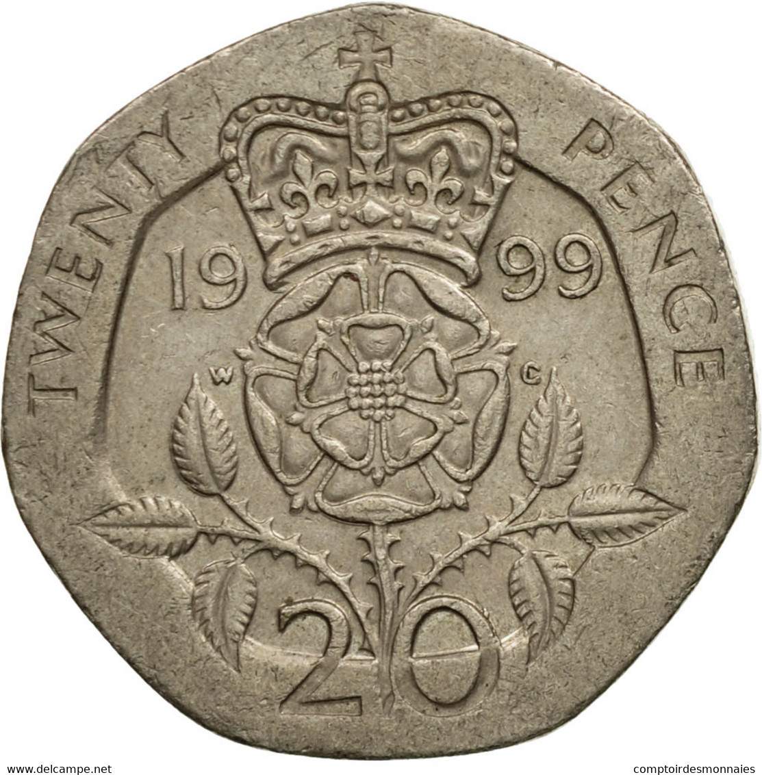 Monnaie, Grande-Bretagne, Elizabeth II, 20 Pence, 1999, TTB, Copper-nickel - 20 Pence