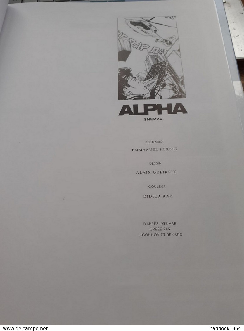 Sherpa Alpha Tome 16  QUEIREIX HERZET Le Lombard 2021 - Alpha