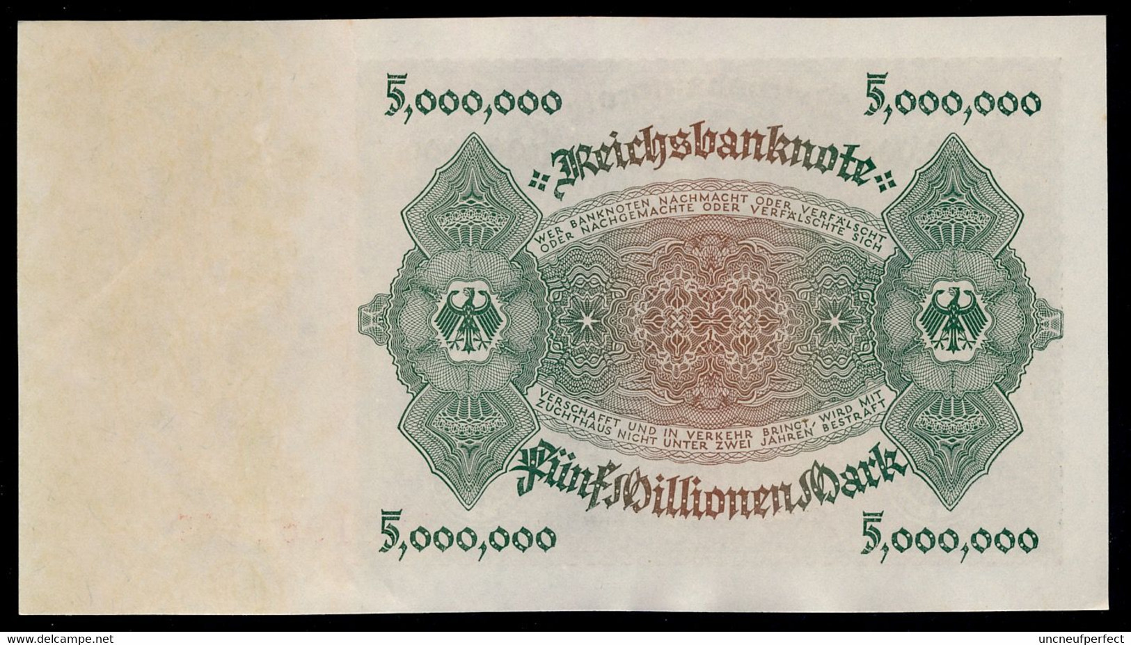 P90 Ro88 DEU-100. 5 Million  Mark 01.06.1923 UNC NEUF! - 5 Mio. Mark