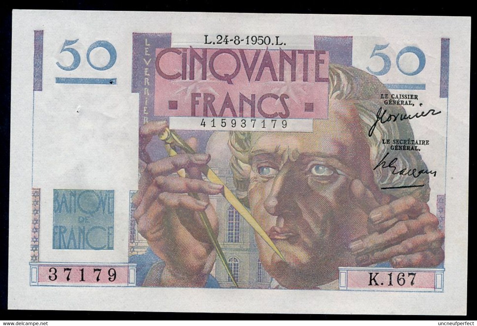 France 50 Francs Le Verrier 24-08-1950 SPL - 50 F 1946-1951 ''Le Verrier''