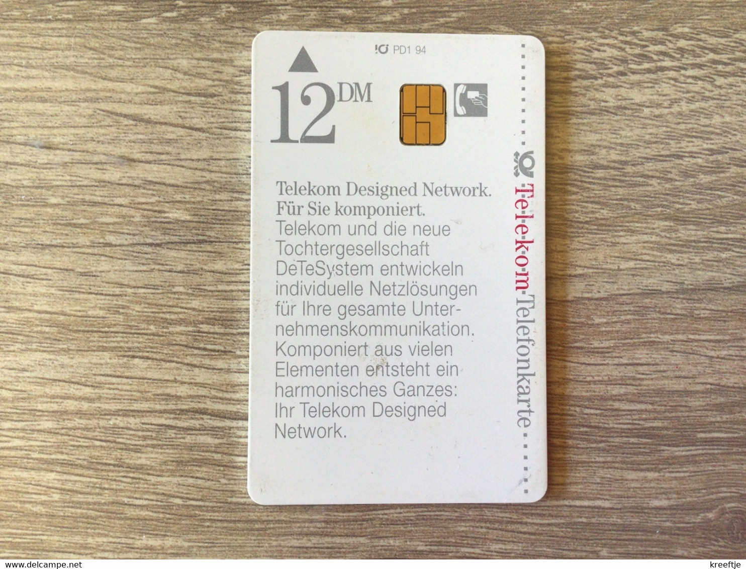 Telefoonkaart. Telefonkarte Deutsche Telekom - Vorläufer