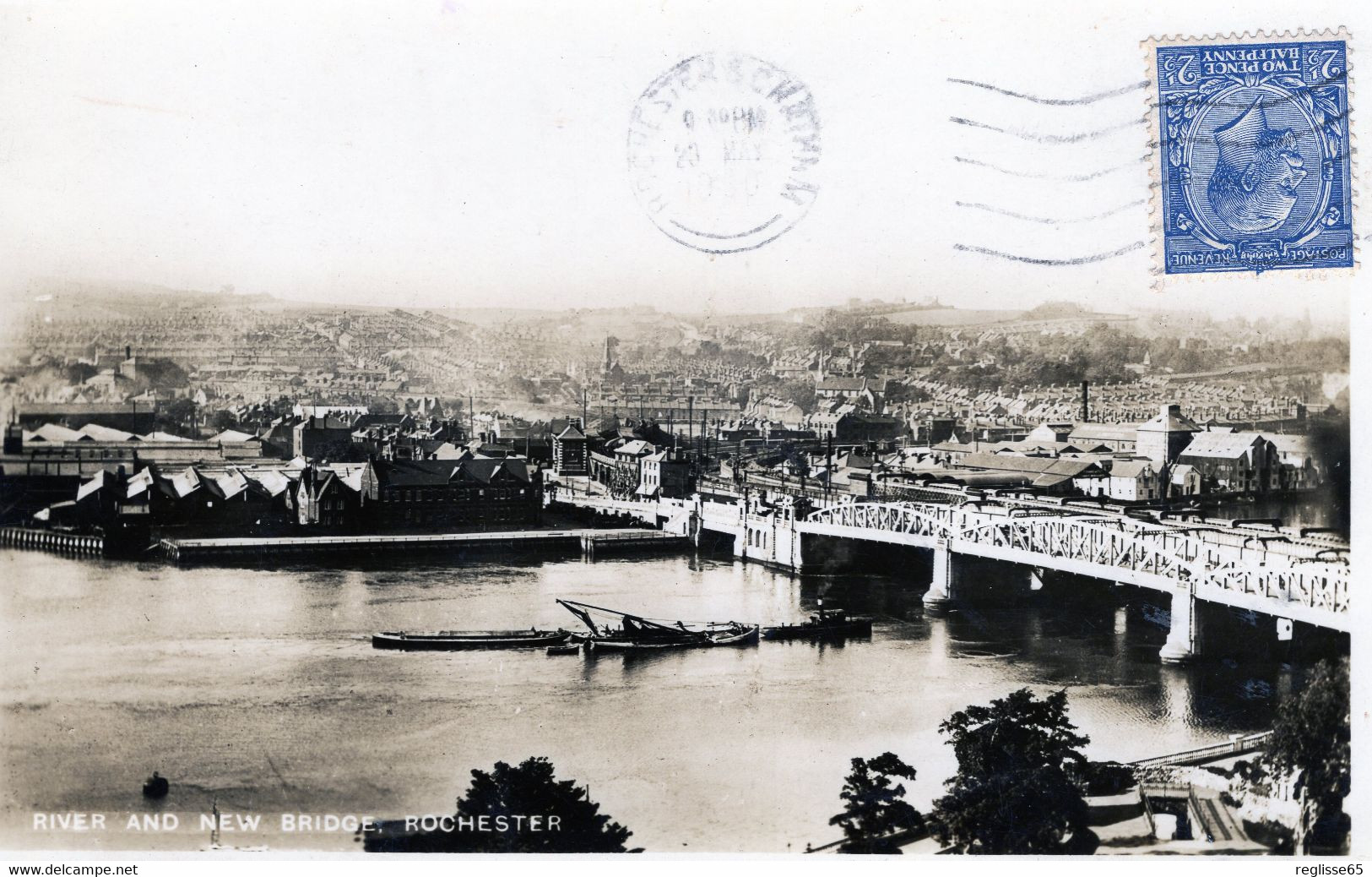 CPA - ROCHESTER - RIVER AND NEW BRIDGE - PENICHE - CL.26.307 - Rochester