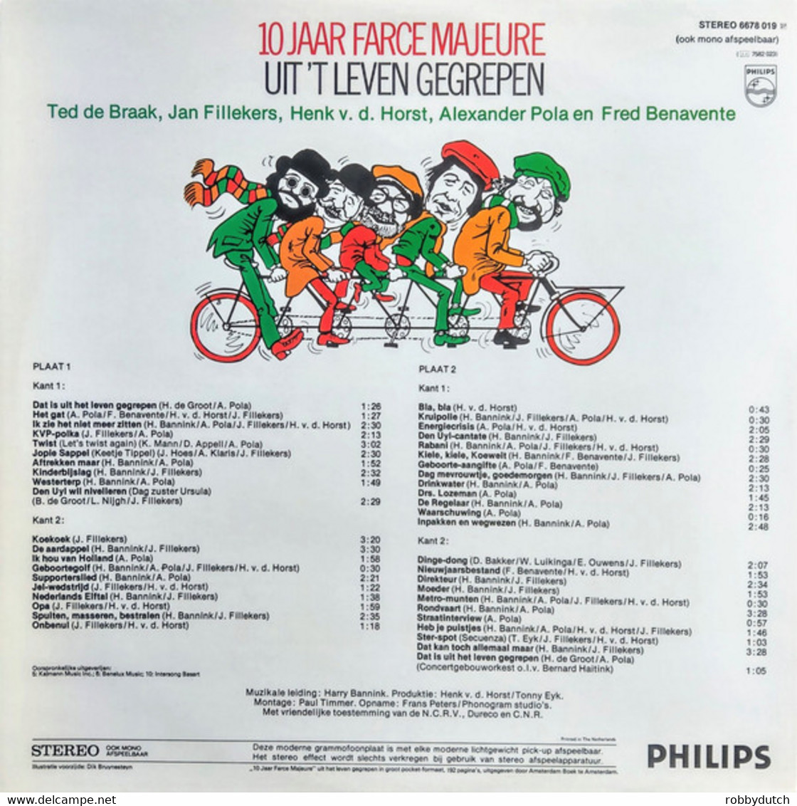 * 2LP *  10 JAAR FARCE MAJEURE - UIT ' T LEVEN GEGREPEN (Holland 1975) - Humor, Cabaret