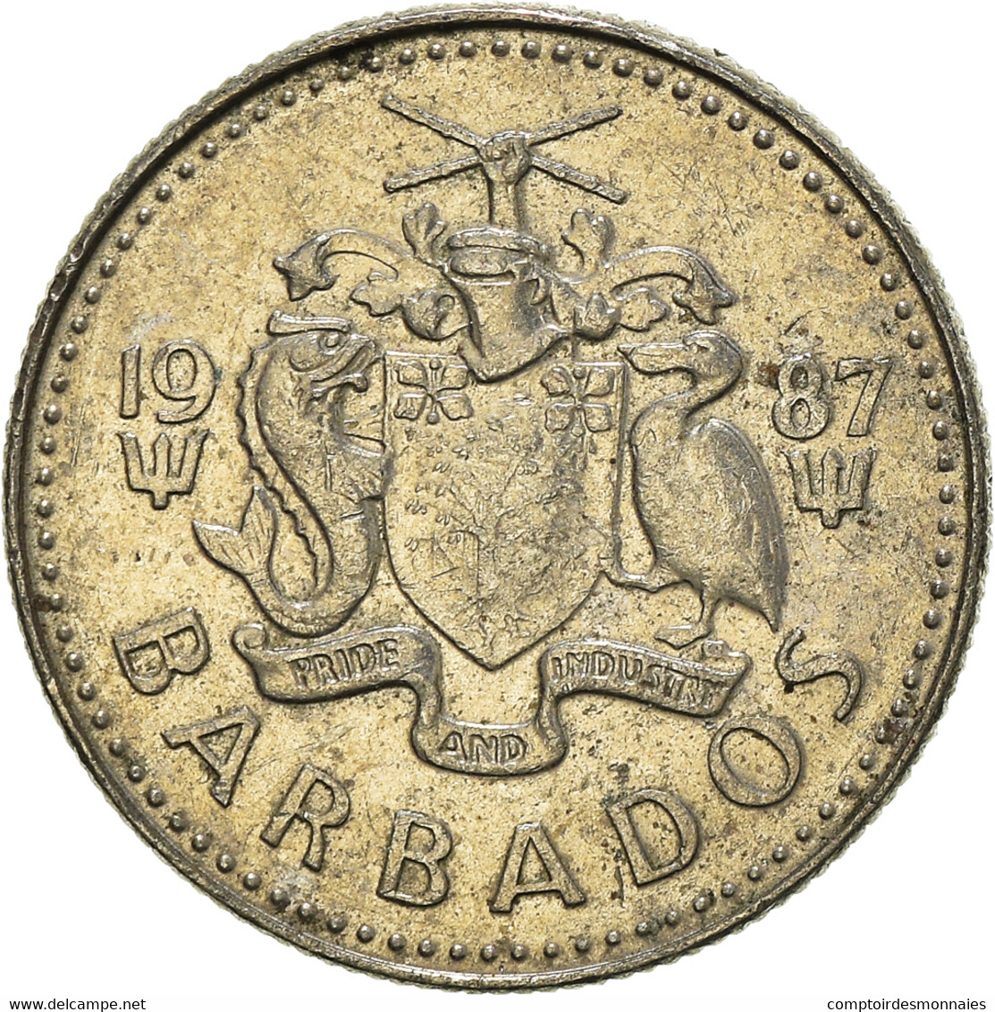 Monnaie, Barbade, 10 Cents, 1987 - Barbados