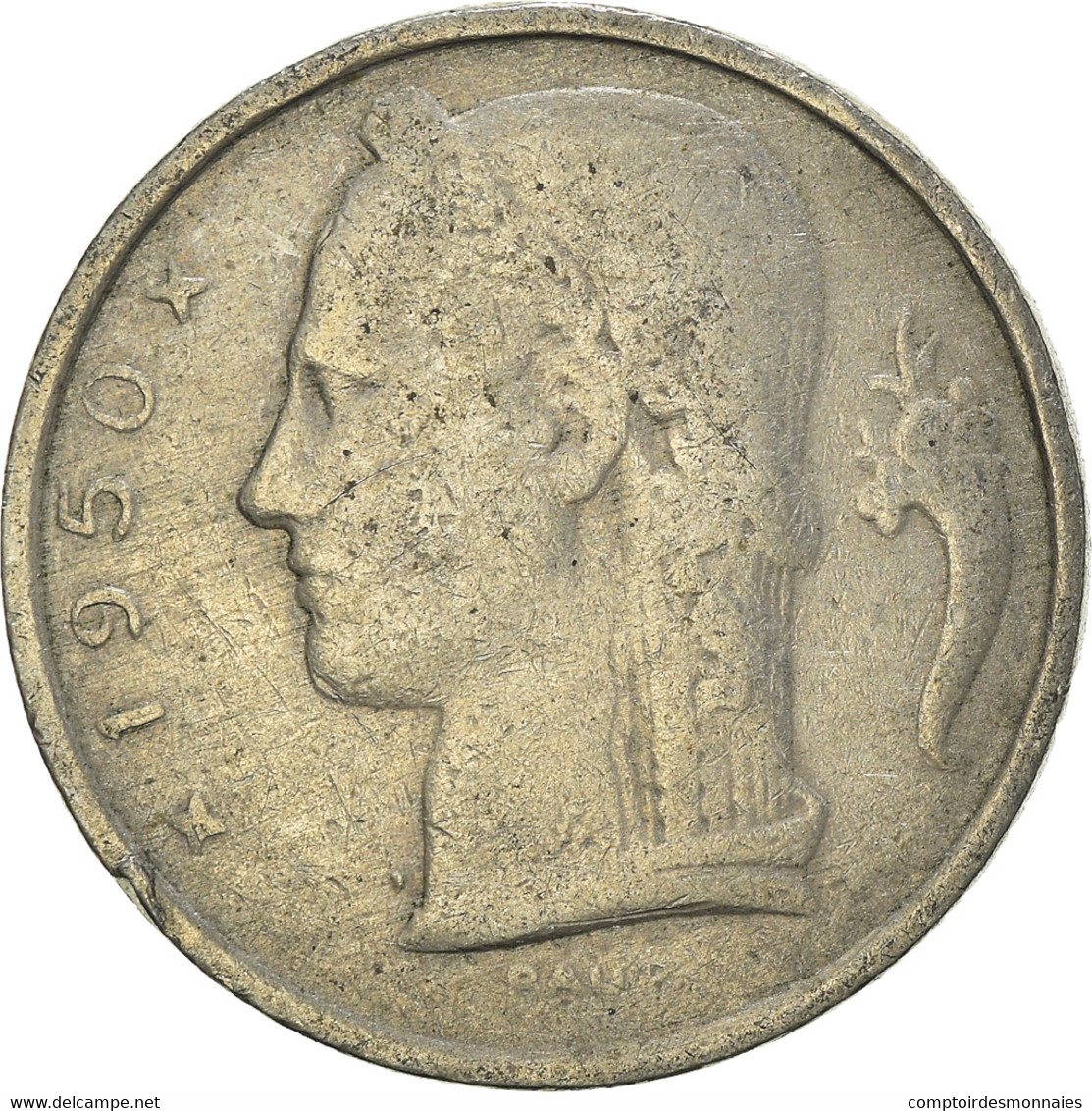 Monnaie, Belgique, 5 Francs, 5 Frank, 1950 - 5 Francs