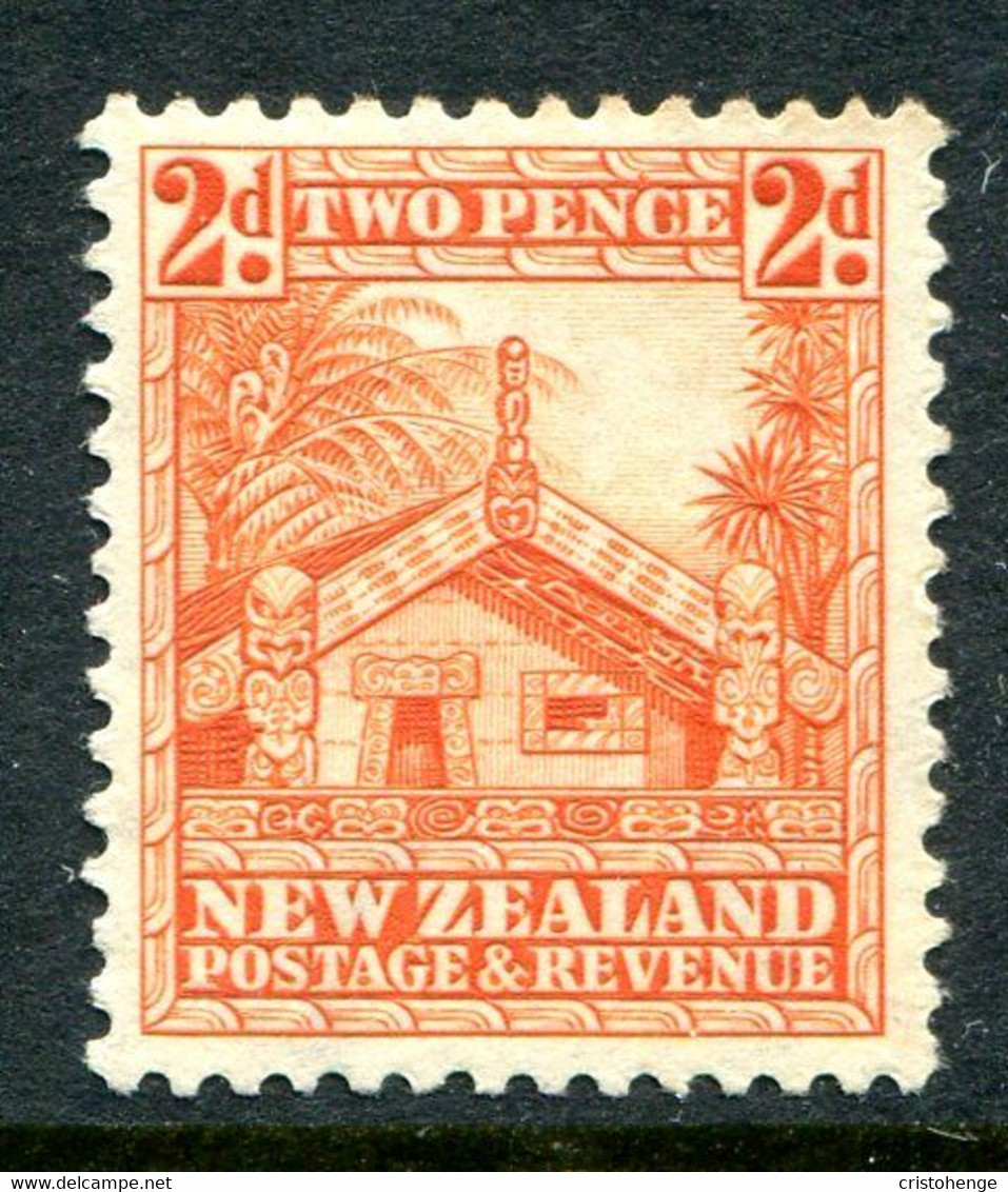 New Zealand 1936-42 Pictorials - Mult. Wmk. - 2d Whare - P.14 X 13½ - HM (SG 580) - Nuovi