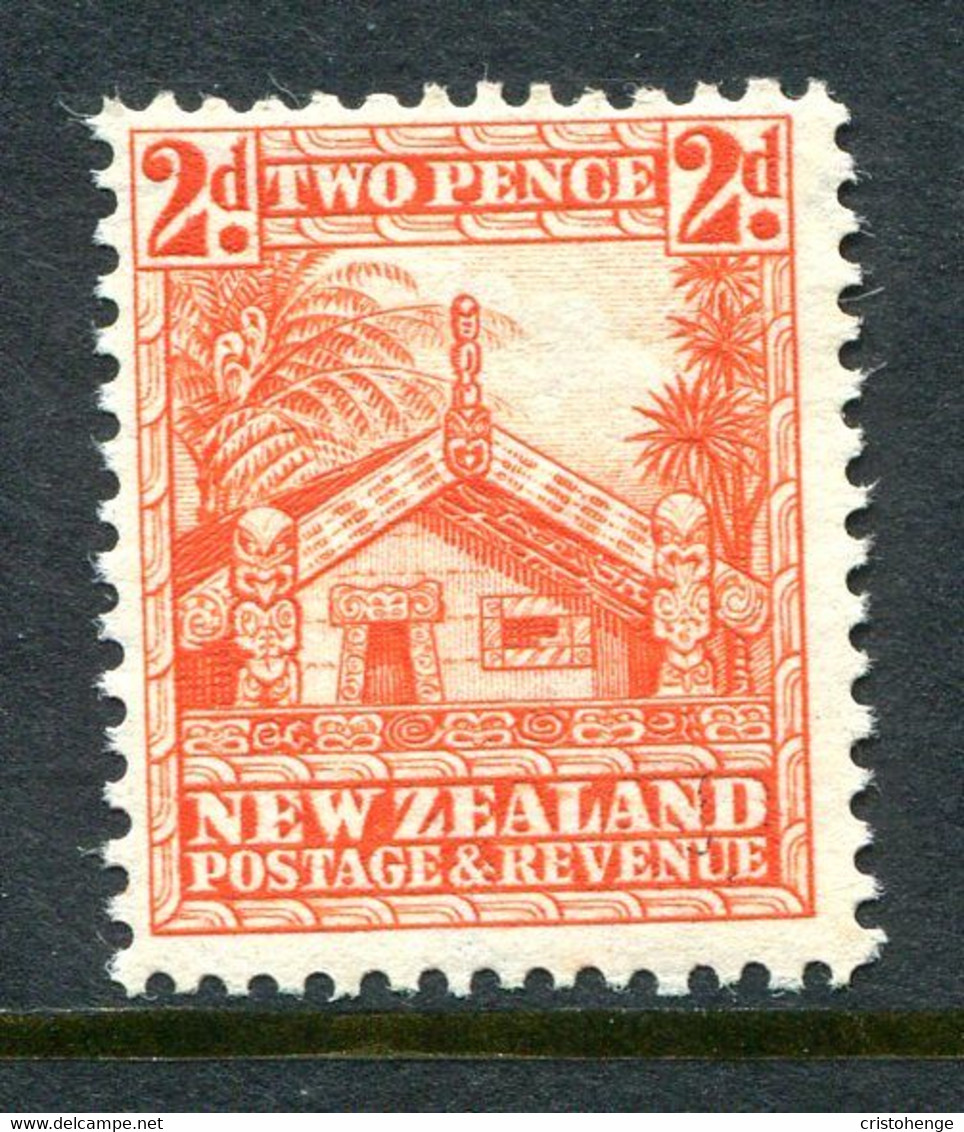 New Zealand 1936-42 Pictorials - Mult. Wmk. - 2d Whare - P.14 X 13½ - HM (SG 580) - Nuevos