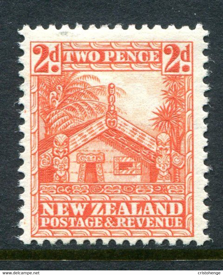 New Zealand 1936-42 Pictorials - Mult. Wmk. - 2d Whare - P.14 X 13½ - HM (SG 580) - Nuovi