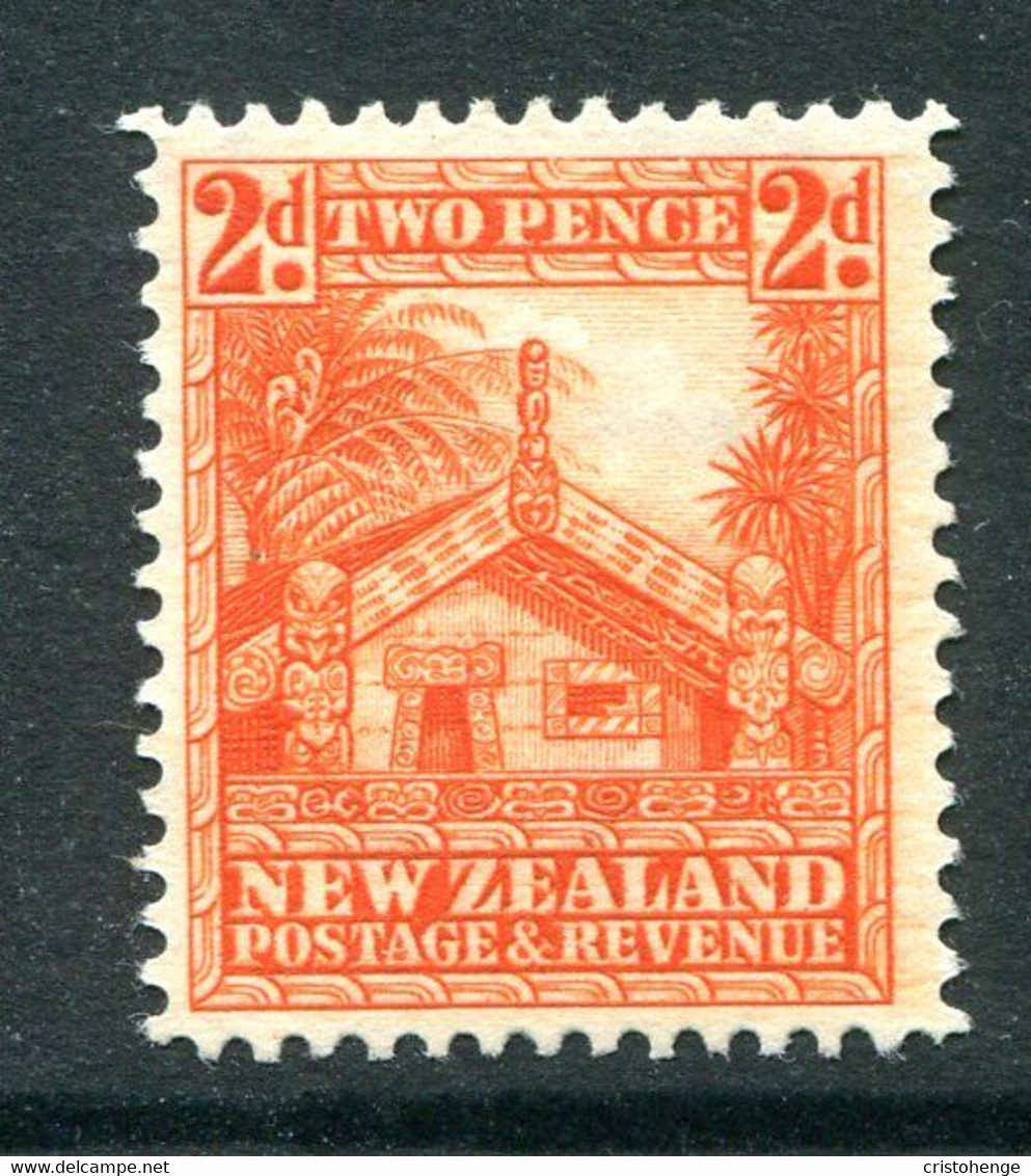 New Zealand 1936-42 Pictorials - Mult. Wmk. - 2d Whare - P.14 X 15 - HM (SG 580d) - Nuovi