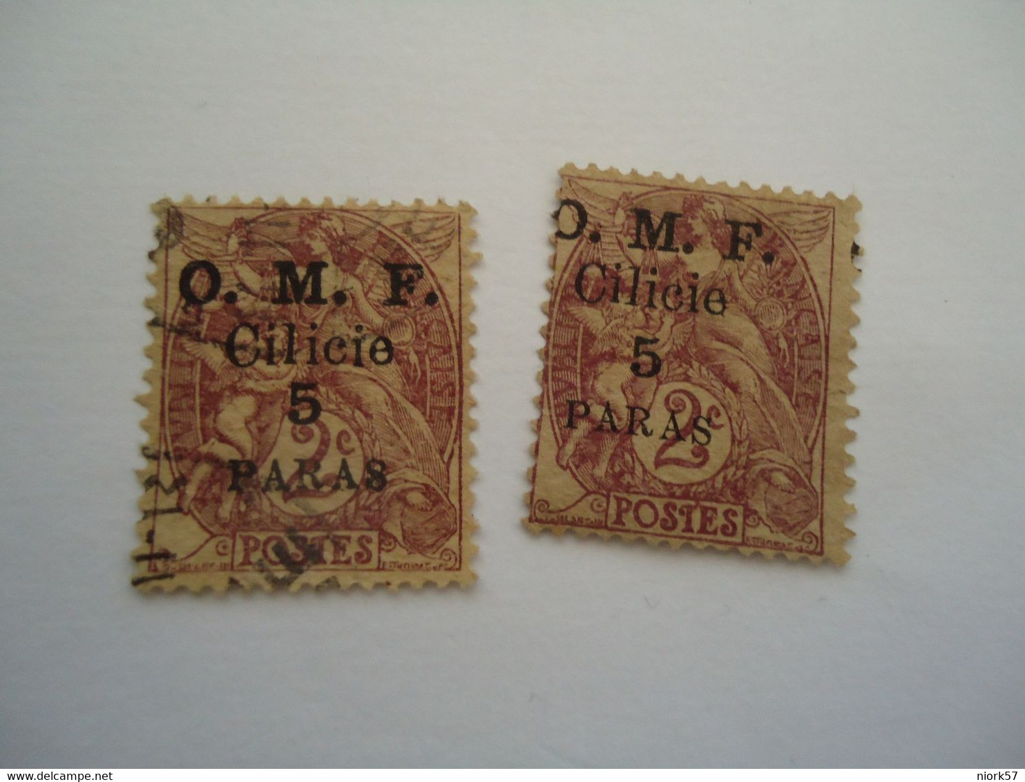 CILICIA CILICIE   MINT AND USED    STAMPS  FRANCE     OVERPRINT  O.M.F PARAS - Autres & Non Classés