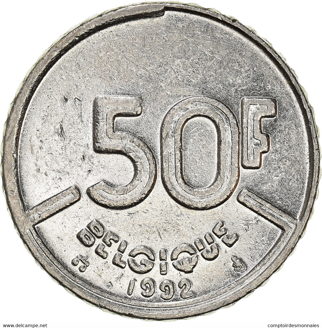 Monnaie, Belgique, 50 Francs, 50 Frank, 1992 - 50 Francs