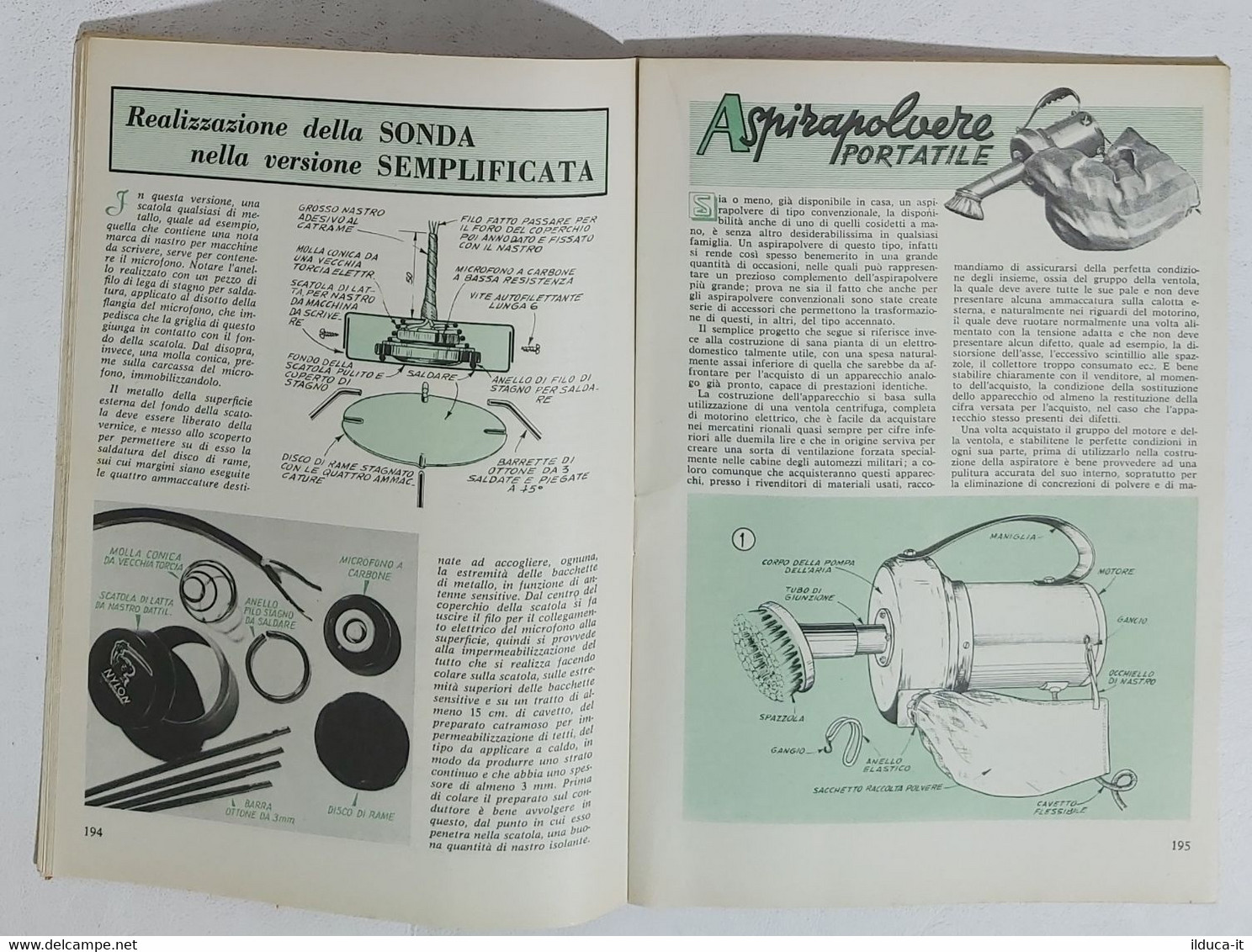 00179 SISTEMA PRATICO A. XII N. 4 1960 - Radiotelefono / Aspirapolvere - Wissenschaften