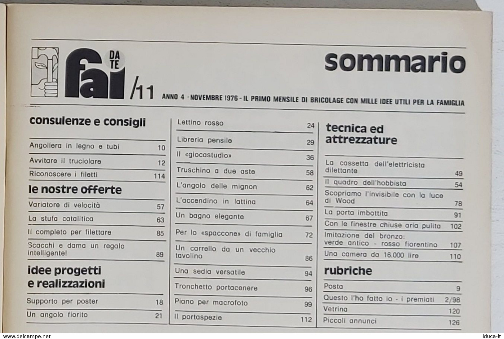 07526 FAI DA TE - A.IV Nr 11 1976 - Wissenschaften