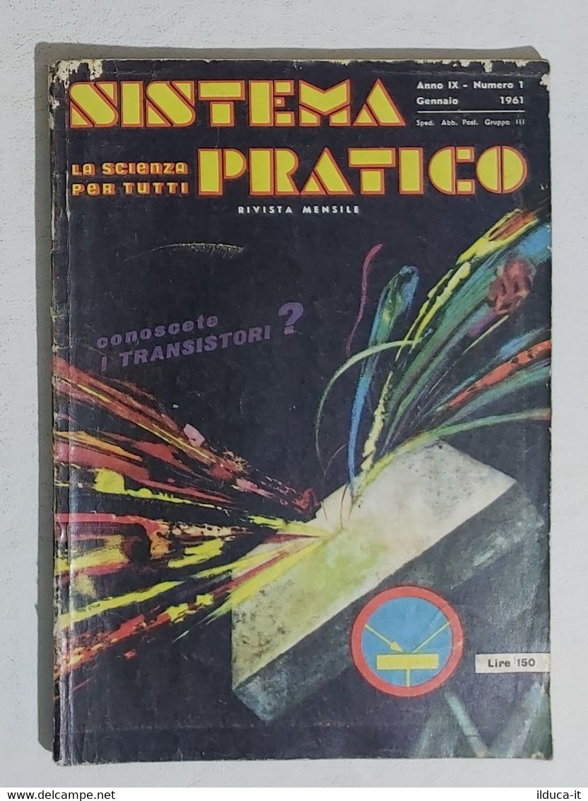 08104 SISTEMA PRATICO - Anno IX Nr 1 1961 - SOMMARIO - Scientific Texts