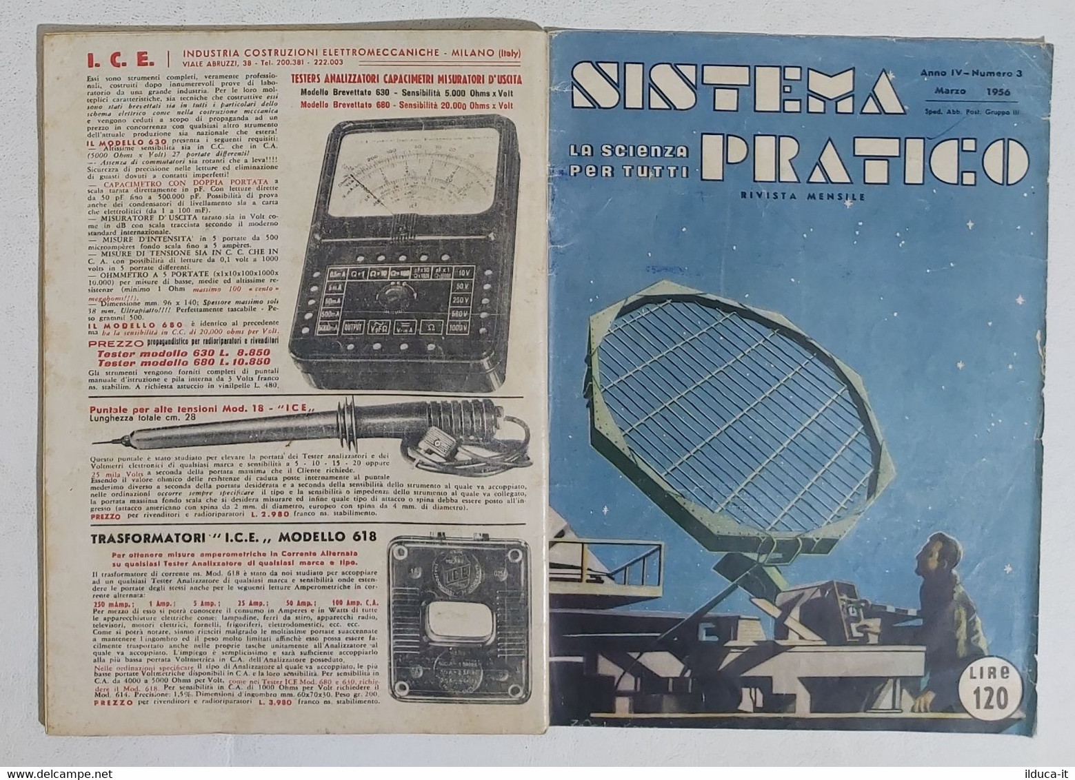 09975 SISTEMA PRATICO - Anno IV Nr 3 1956 - SOMMARIO - Wissenschaften