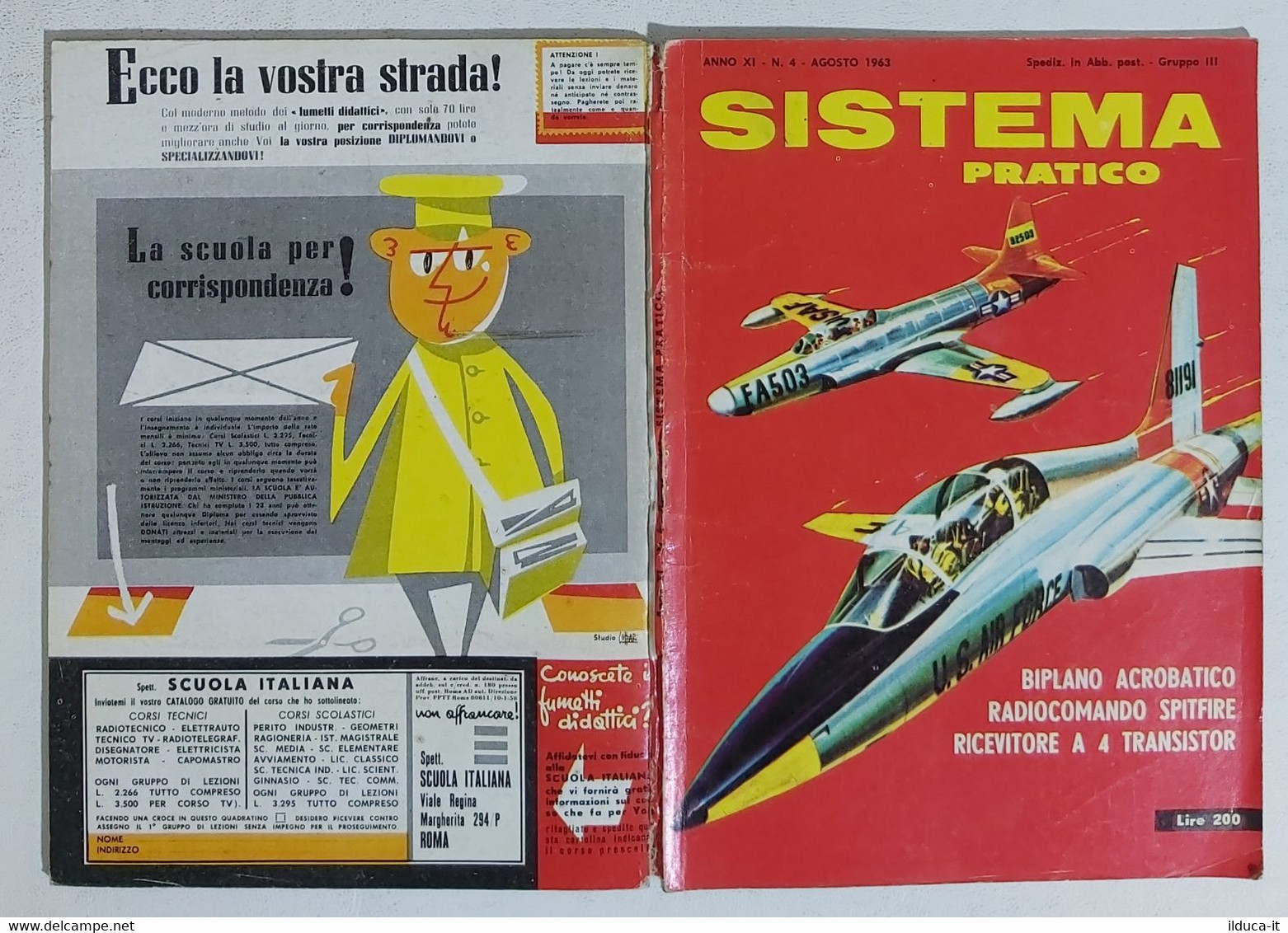 12521 SISTEMA PRATICO - Anno XI Nr 4 1963 - SOMMARIO - Wissenschaften