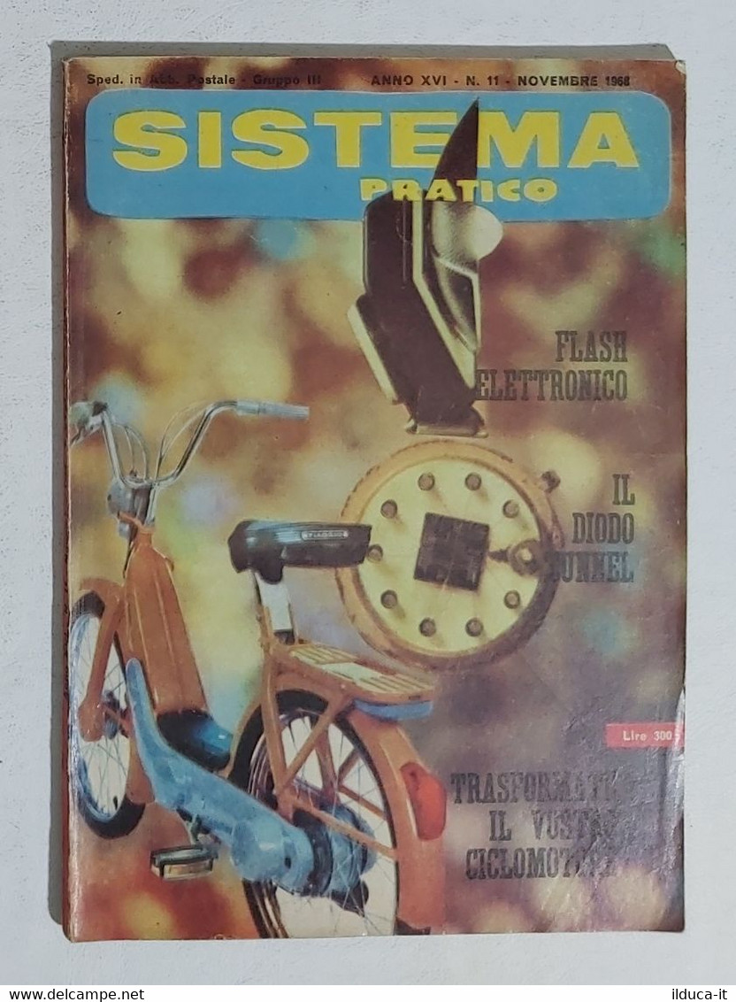 12542 SISTEMA PRATICO - Anno XVI Nr 11 1968 - SOMMARIO - Wissenschaften