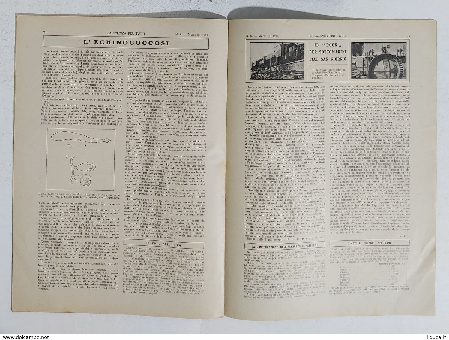 15774 La Scienza Per Tutti - A. XXI N. 06 Sonzogno 1914 - Galleria Ferroviaria - Wissenschaften