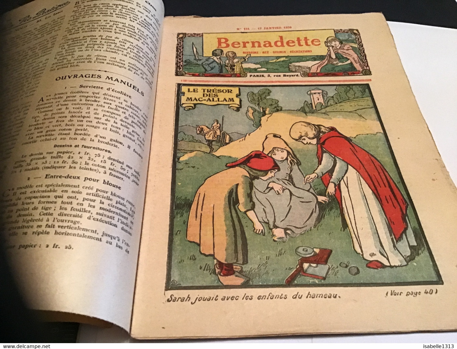 Bernadette Revue Hebdomadaire Illustrée Rare 1926 Numéro 151 Sainte Roselyne Le Trésor Des Mac Allam - Bernadette