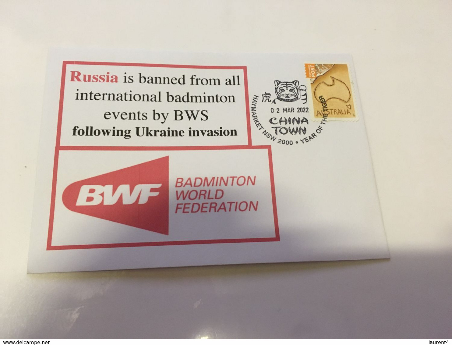 (3 G 3) Following Invasion Of Ukraine By Russia, Russia Is Banned From All Badmington Event By BWS - Badminton