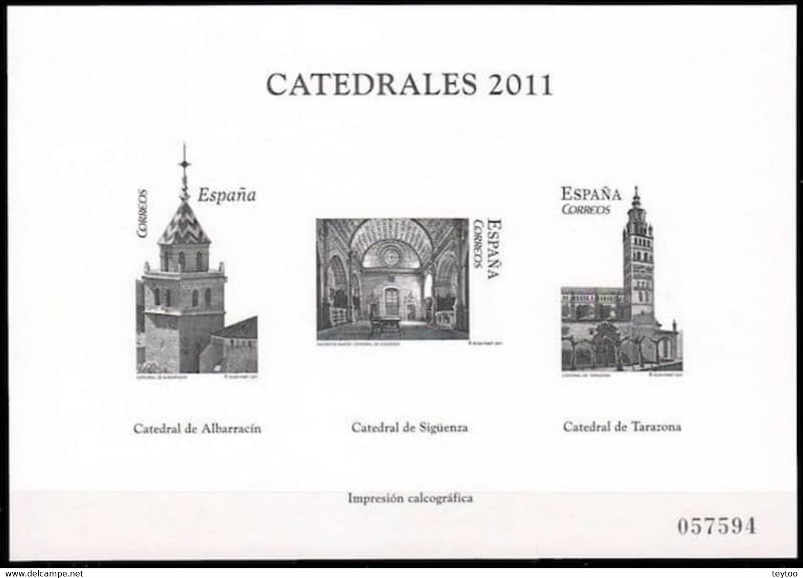 [PE05] España 2011. Prueba Especial. Catedrales 2011 - Probe- Und Nachdrucke