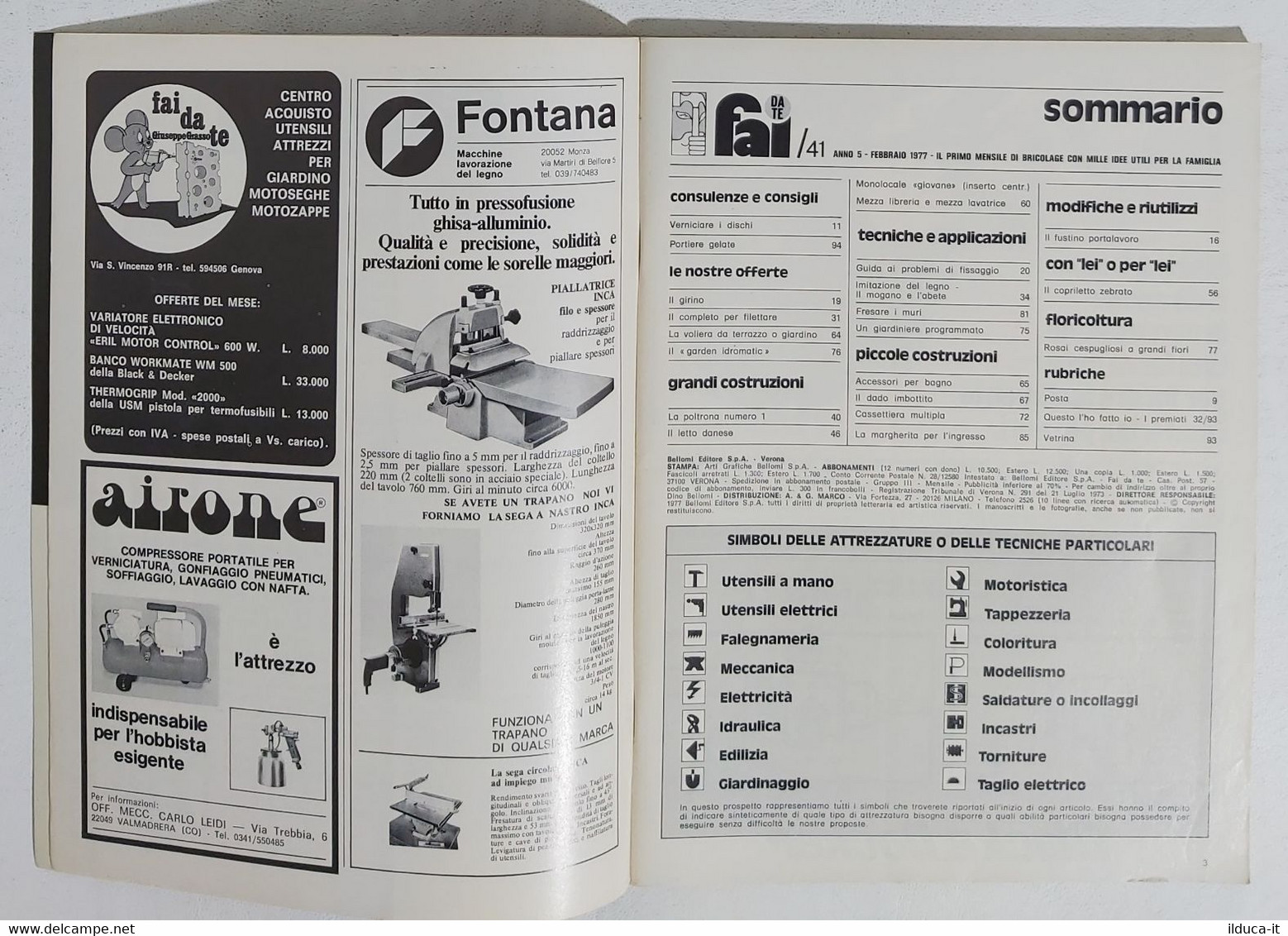 27552 FAI DA TE - A.V Nr 41 1977 - Letto Danese - Voliera Da Terrazzo - Scientific Texts