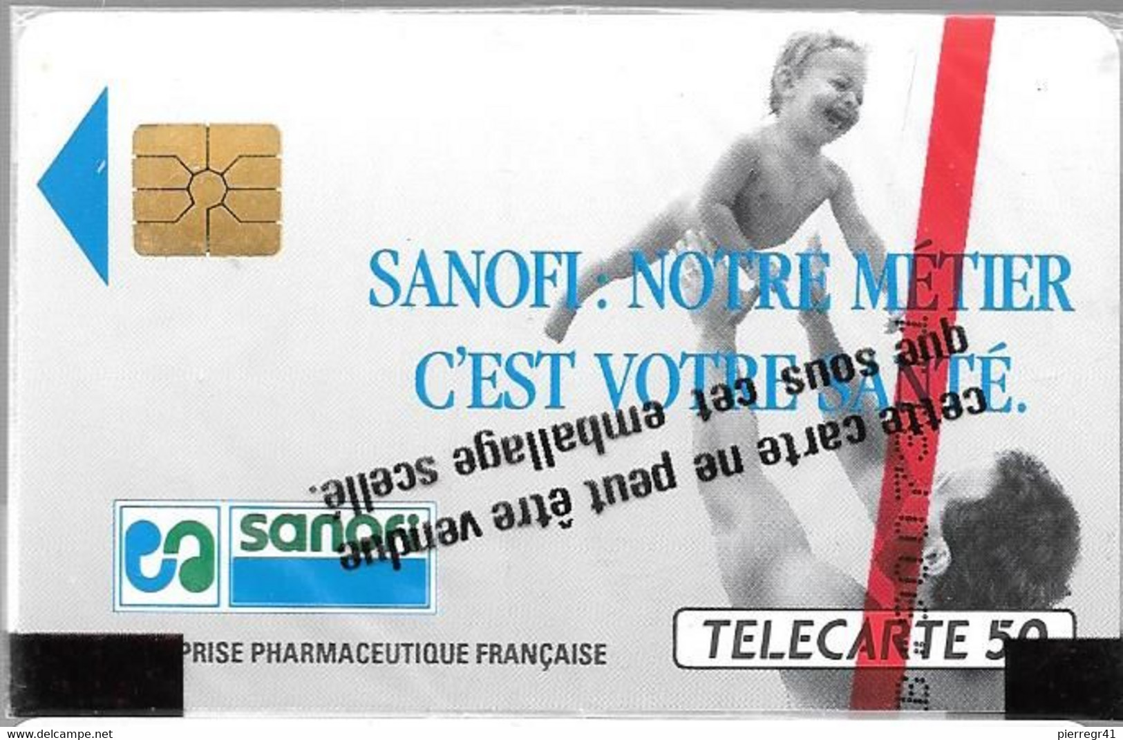 CARTE²-PUBLIC-F122A-50U-SO2-1990-V° 4 Pe-4017-SANOFI-NSB-TBE - 1990