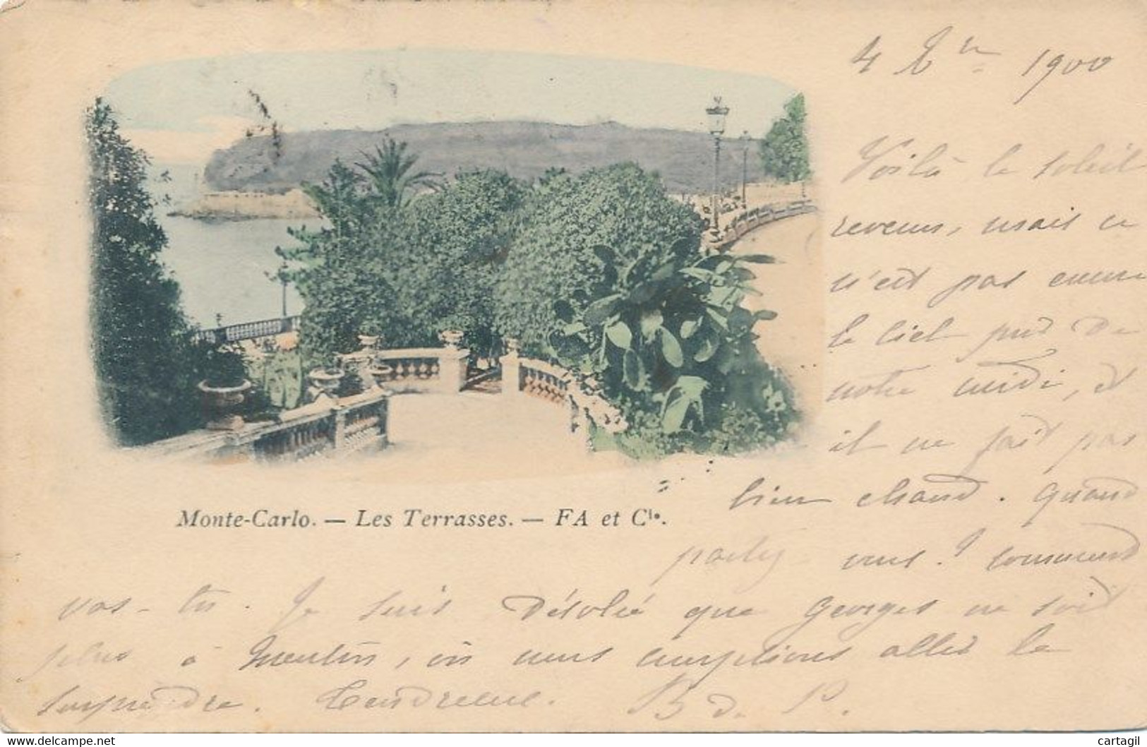 CPA (précurseur 1900)-18075 -Monaco -Monte Carlo--Les Terrasses   -Envoi Gratuit - Terrassen