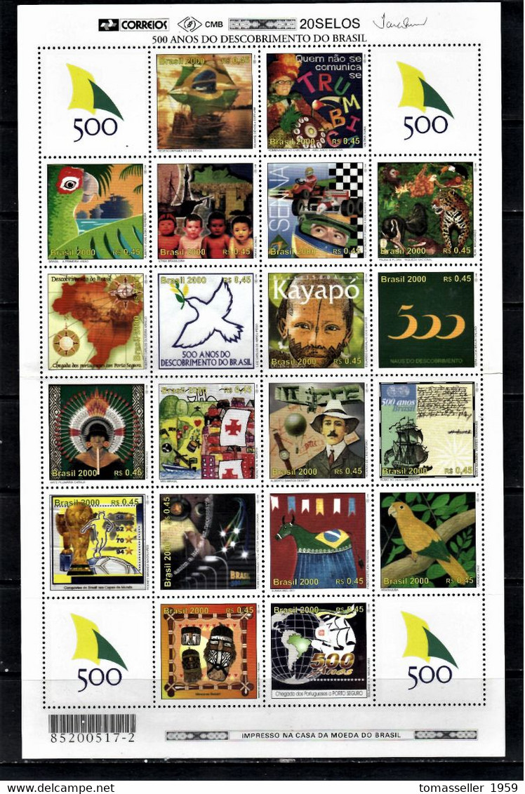 Brazil-13!! Years Sets(1994-2003)+(2005-2007).Almost 340 issues.MNH