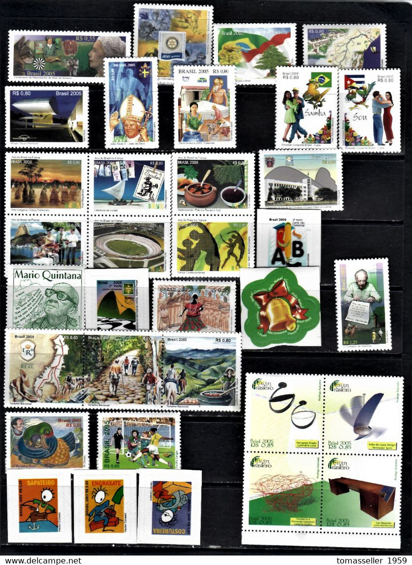 Brazil-13!! Years Sets(1994-2003)+(2005-2007).Almost 340 issues.MNH