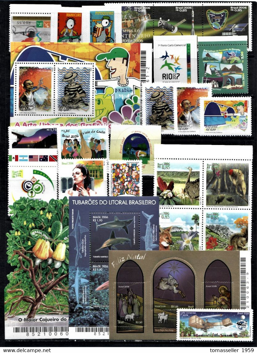 Brazil-13!! Years Sets(1994-2003)+(2005-2007).Almost 340 issues.MNH