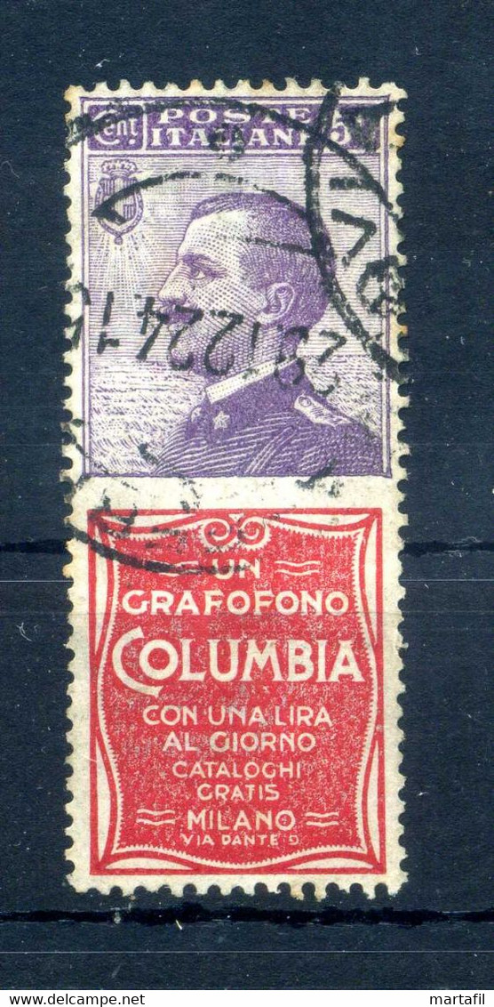 1924-25 Regno Pubblicitario PBL N.11 COLUMBIA USATO - Publicity