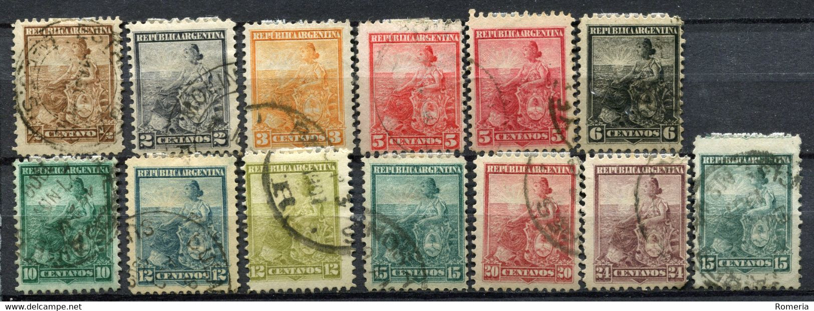 Argentine - 1892 -> 1902 - Lot Timbres Oblitérés - Nºs Dans Description - Usados