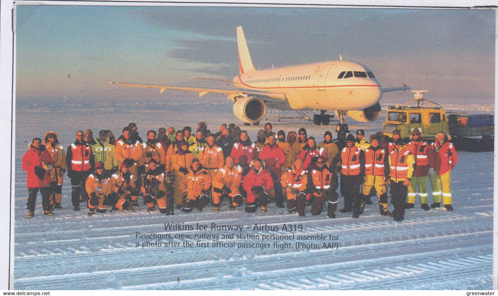 Ross Dependency Wilkens Ice Runway Airbus319 Photo After The First Official Passenger Fly  (AF190) - Vols Polaires