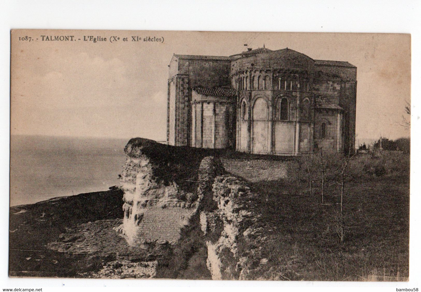 TALMONT * VENDEE * EGLISE * Carte N° 1087 - Talmont Saint Hilaire