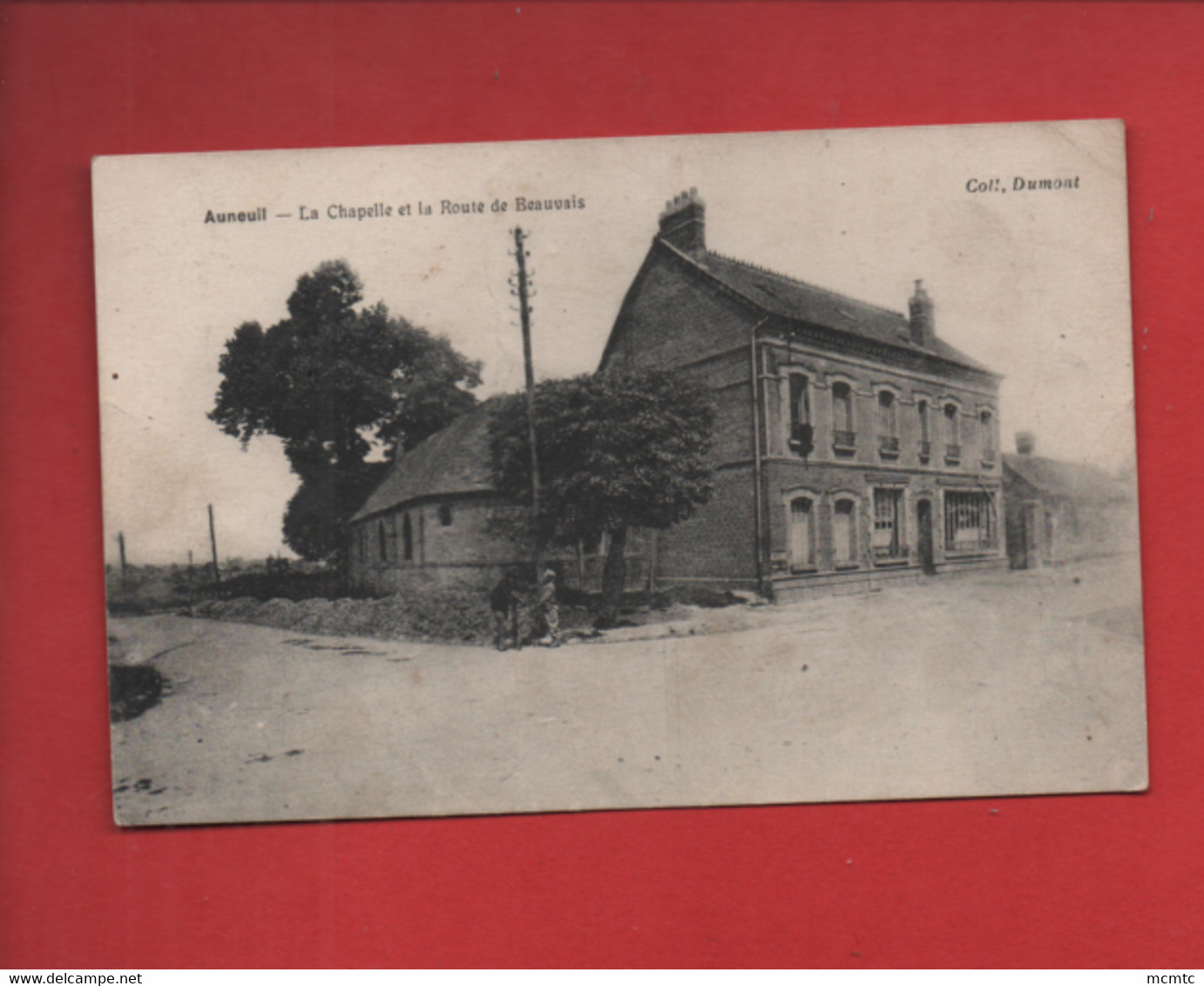 CPA Abîmée - Auneuil - La Chapelle Et La Route De Beauvais - Auneuil