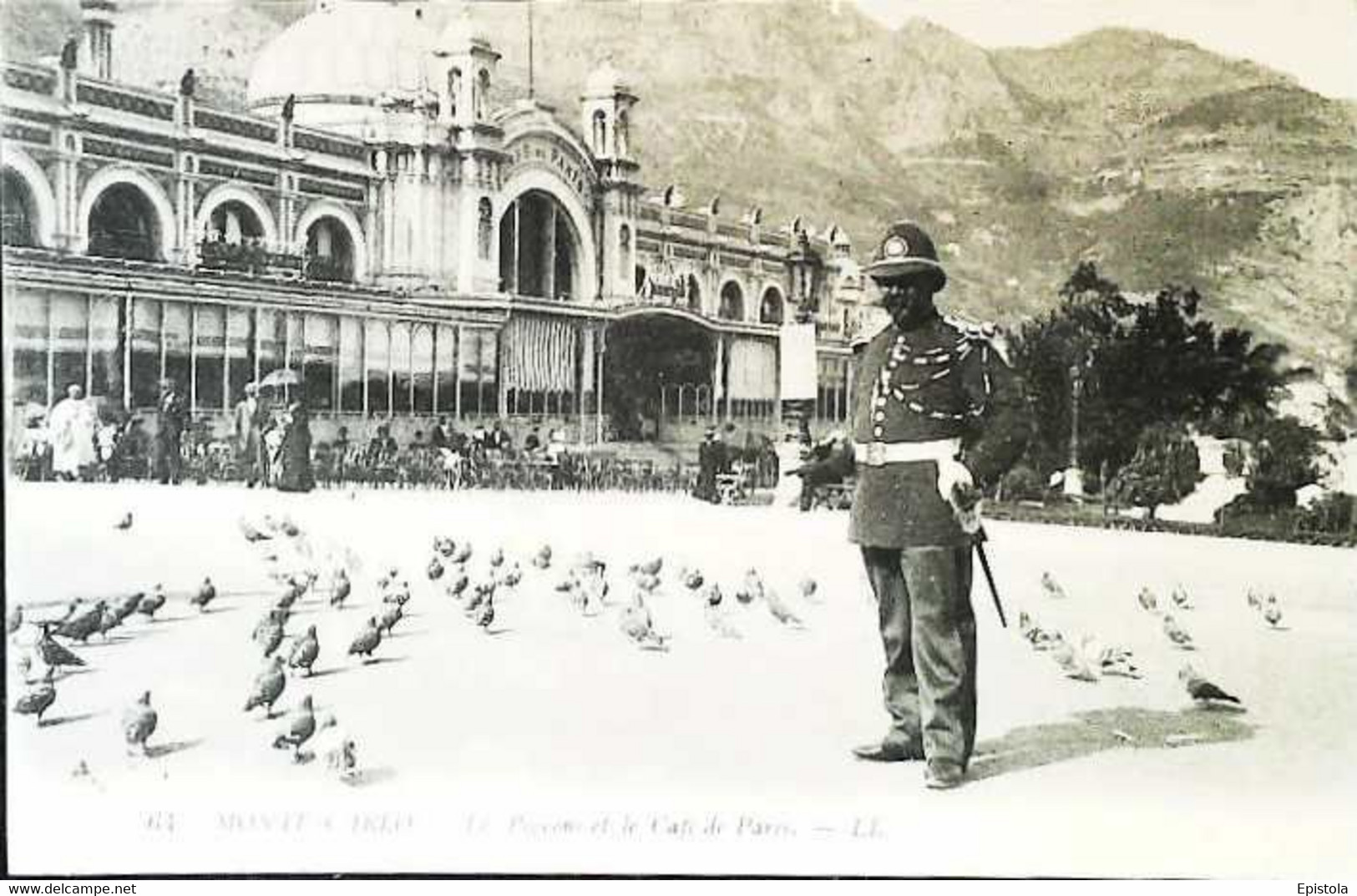 ► MONACO -  MONTE-CARLO - Les Pigeons Et Le Café De Paris - Ed. LL Levy 64 (Coin Décollé) - Bares Y Restaurantes