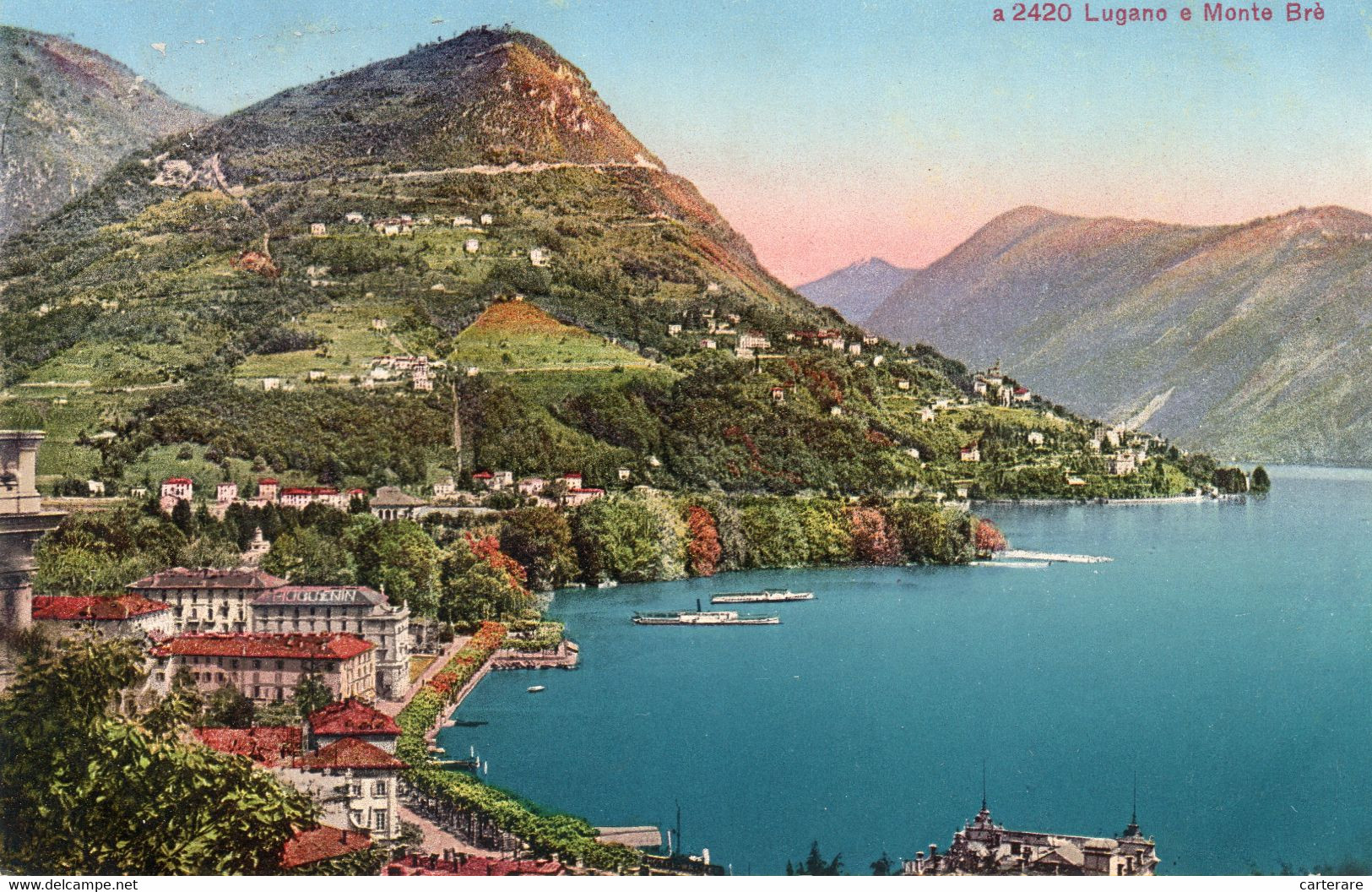 Carte Postale Ancienne,SUISSE,SWITZERLAND,SWISS,HELVETIA,TESSIN,LUGANO,1900,RARE - Lugano