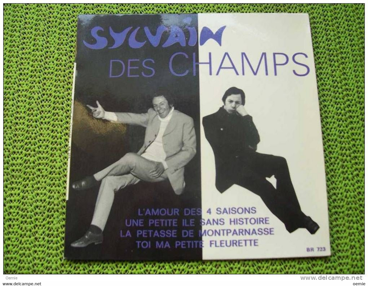 SYLVAIN DESCHAMPS   L' AMOUR DES 4 SAISONS  °  SUR VINYLE 45 TOURS - Autógrafos