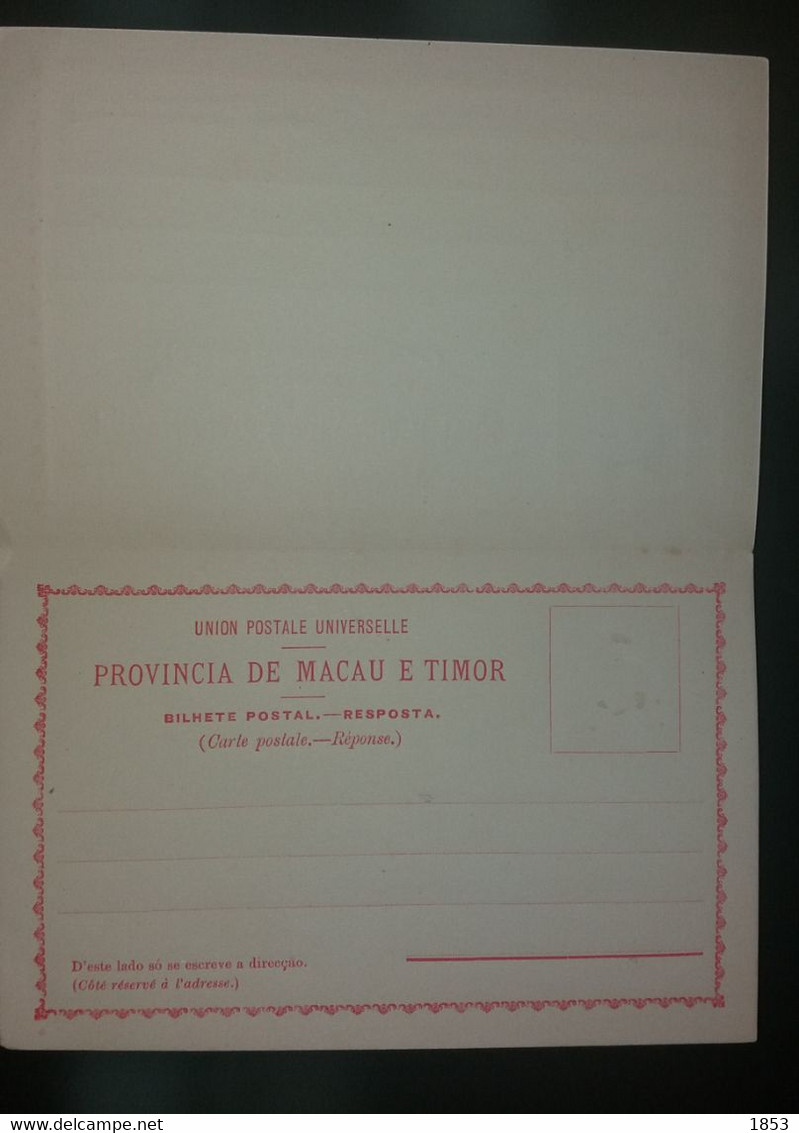 MACAU - STATIONERY - UNION POSTALE UNIVERSELLE - PROVINCIA DE MACAU E TIMOR - PROV. COLORS - Lettres & Documents