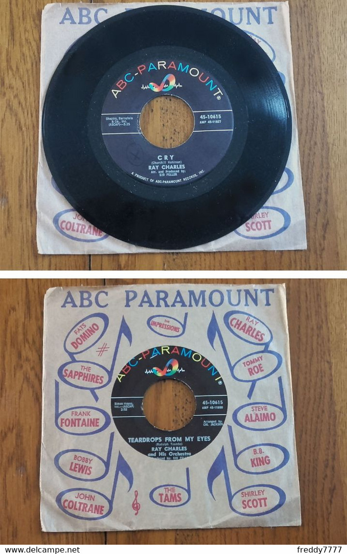 RARE U.S SP 45t RPM (7") RAY CHARLES (1965) - Soul - R&B