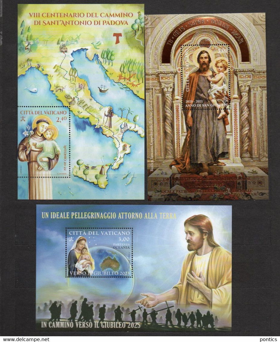 2021 - VATICANO - SAE.1 - ANNATA COMPLETA ** 23 FRANCOBOLLI- 5 BF- 1 LIBRETTO - Unused Stamps