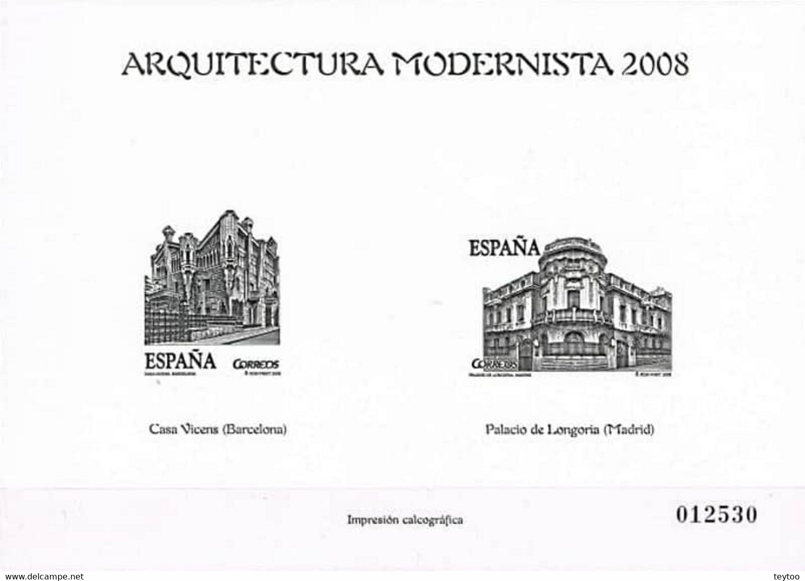 [PE02] España 2008. Prueba Especial 02. Arquitectura Modernista - Proeven & Herdrukken