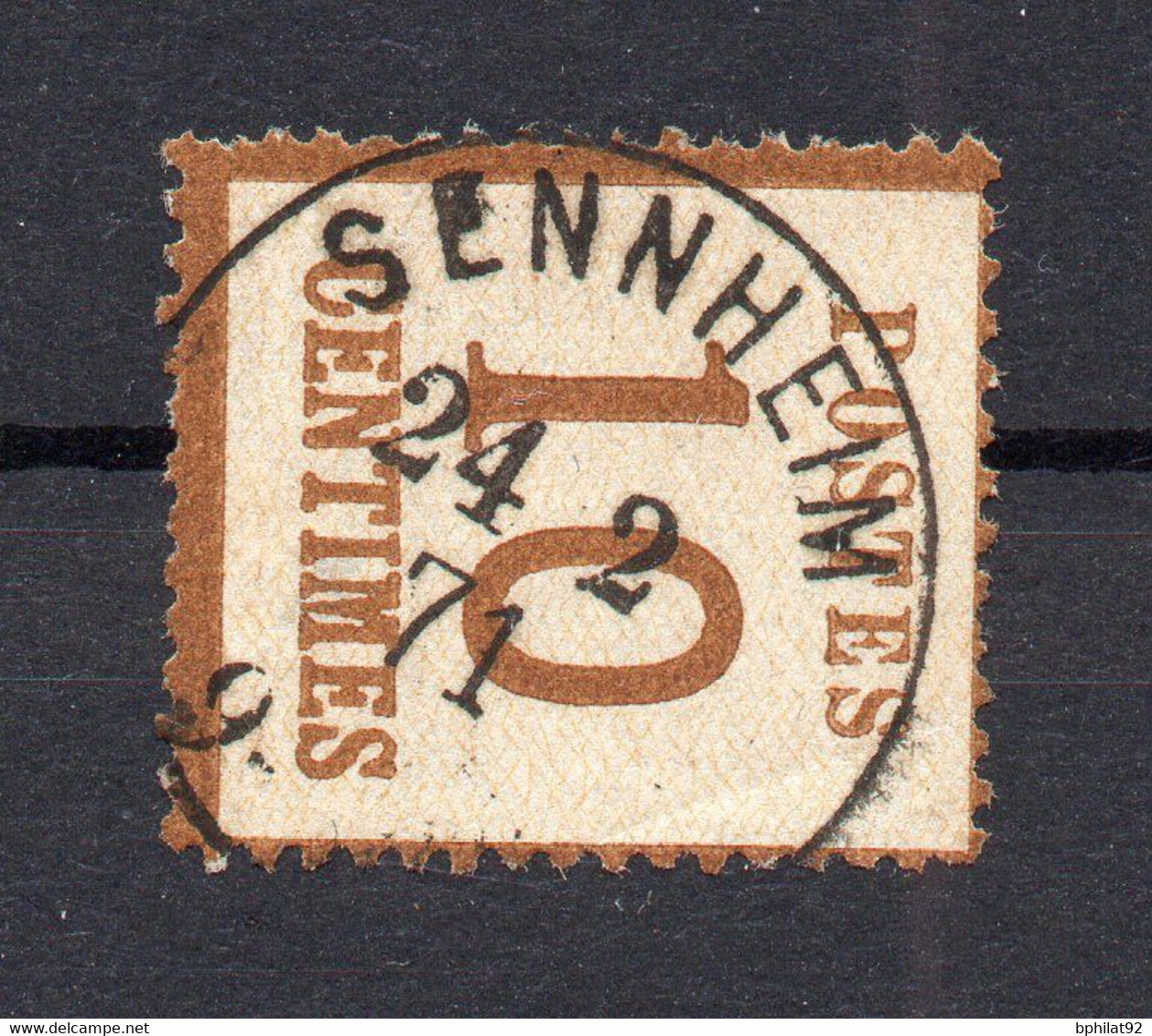 !!! ALSACE LORRAINE N° 5 CACHET DE SENNHEIM DU 24/2/1871 - Used Stamps